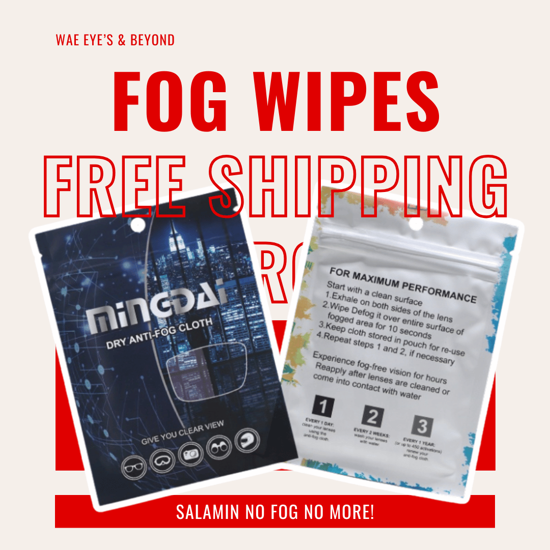 [FREE SHIPPING] WAE ClearView Shield - Anti Fog Wipes